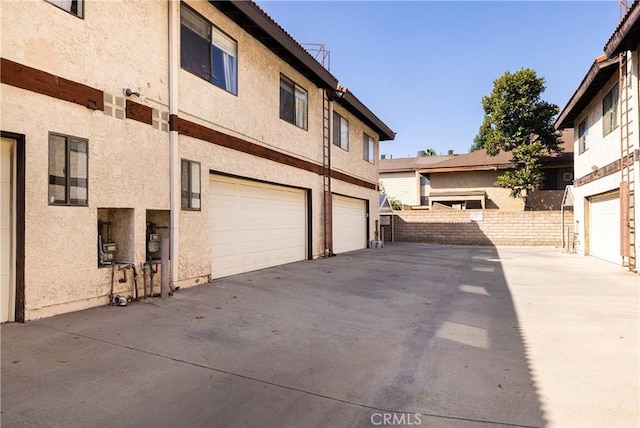 view of home's exterior featuring a garage