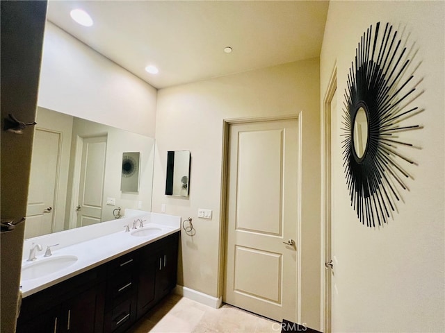 bathroom with vanity