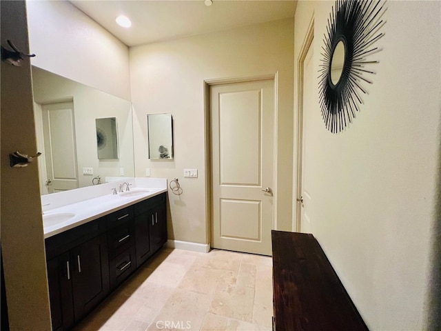 bathroom with vanity