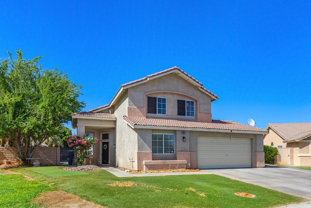 view of front of home with a front yard