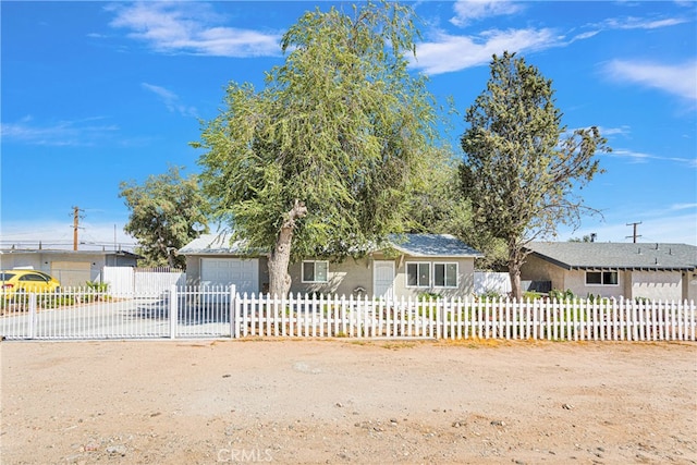 ranch-style house with a garage