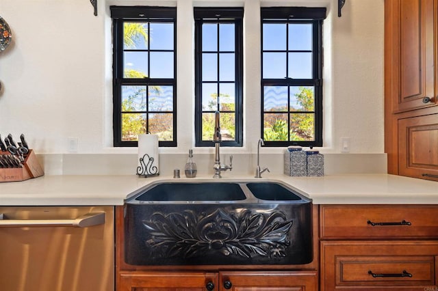 kitchen featuring sink and dishwasher