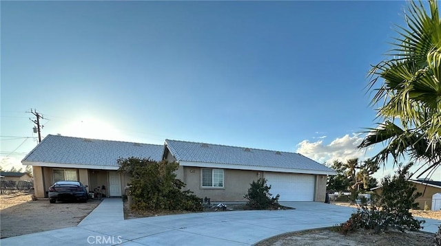 view of front of house featuring a garage