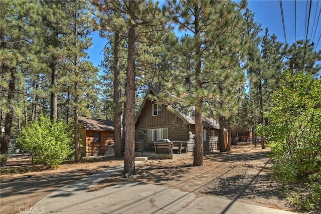 view of front of home