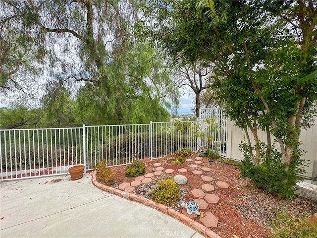 view of yard with a patio