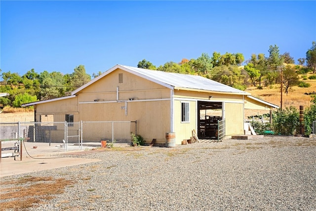 view of outbuilding