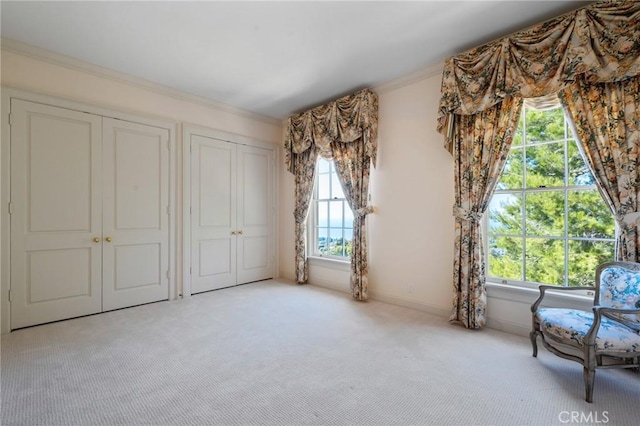 2736 Via Victoria, Palos Verdes Estates, CA 90274 - unfurnished room featuring baseboards, ornamental molding, and carpet