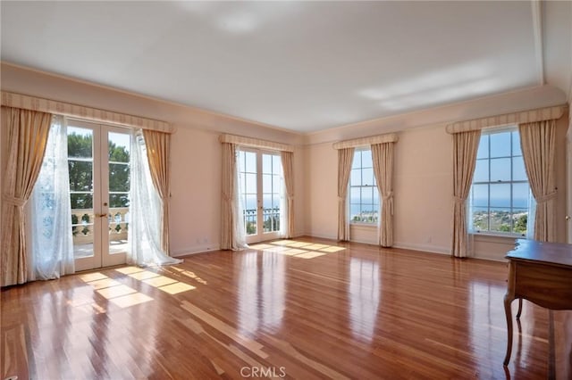 2736 Via Victoria, Palos Verdes Estates, CA 90274 - empty room with a wealth of natural light, wood finished floors, and french doors