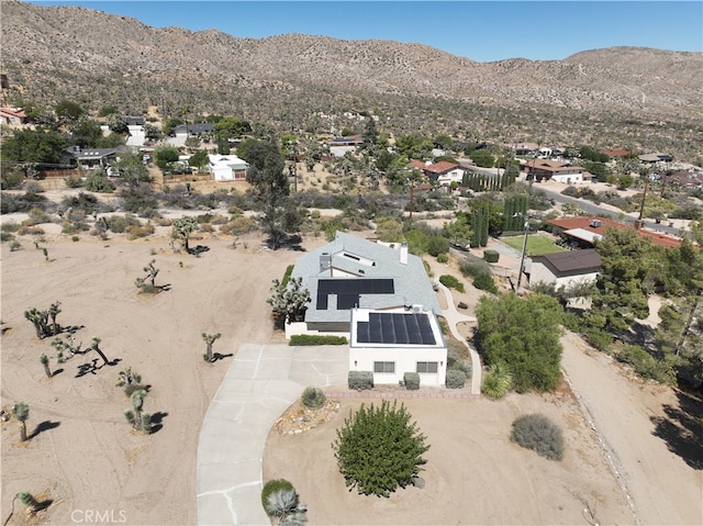 aerial view featuring a mountain view