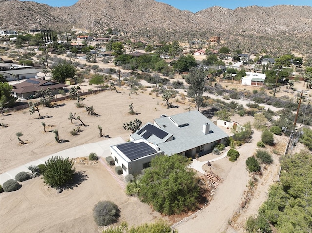 bird's eye view featuring a mountain view