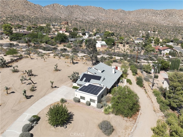 aerial view featuring a mountain view