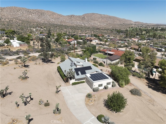 bird's eye view featuring a mountain view