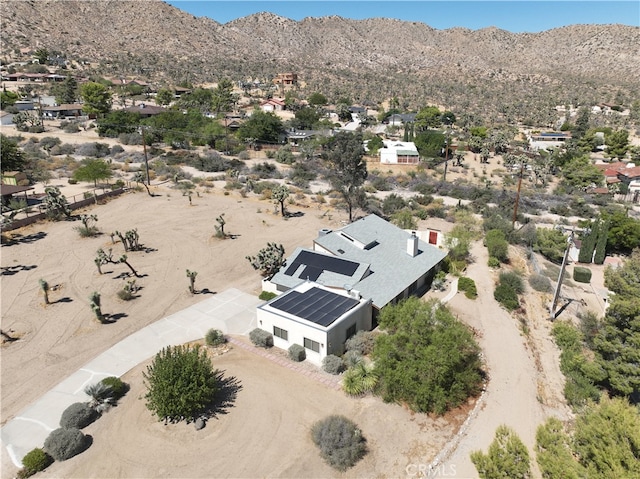 bird's eye view featuring a mountain view