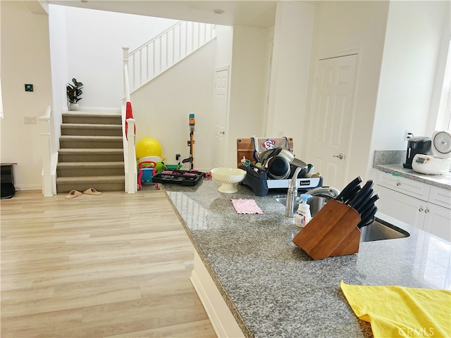 interior space featuring light wood-type flooring