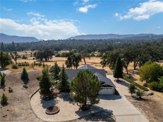 property view of mountains with a rural view