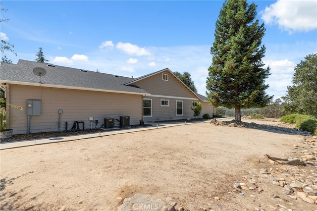 rear view of house with a patio