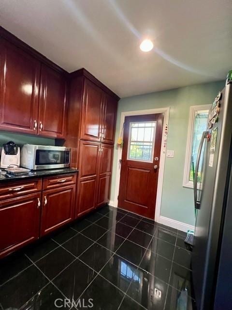 kitchen with appliances with stainless steel finishes