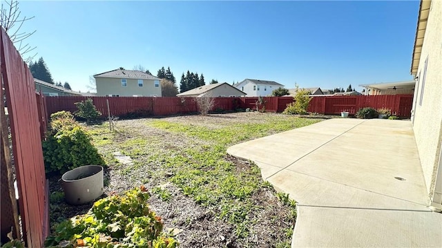 view of yard with a patio