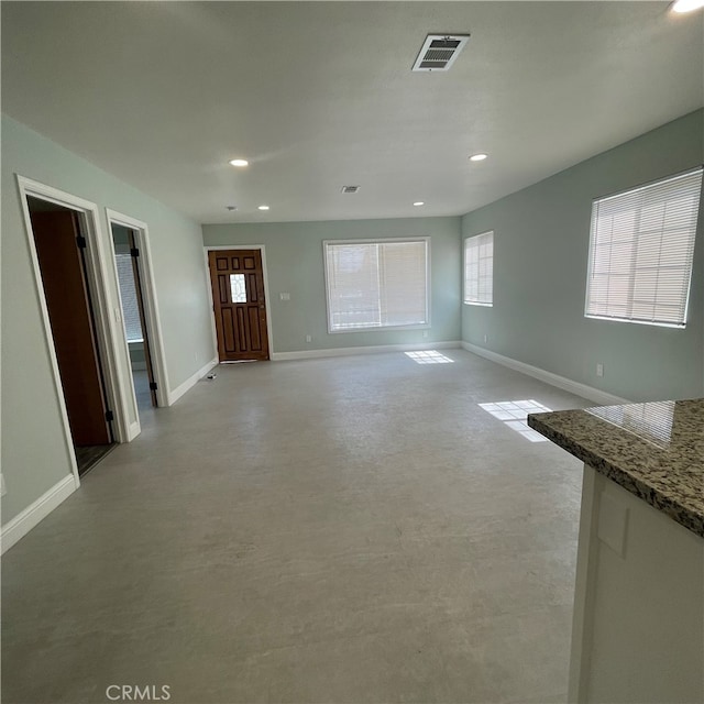 view of unfurnished living room