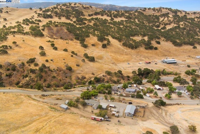 aerial view with a rural view