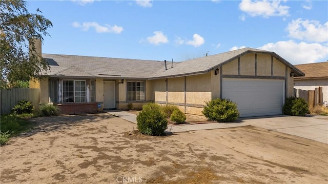 ranch-style house with a garage