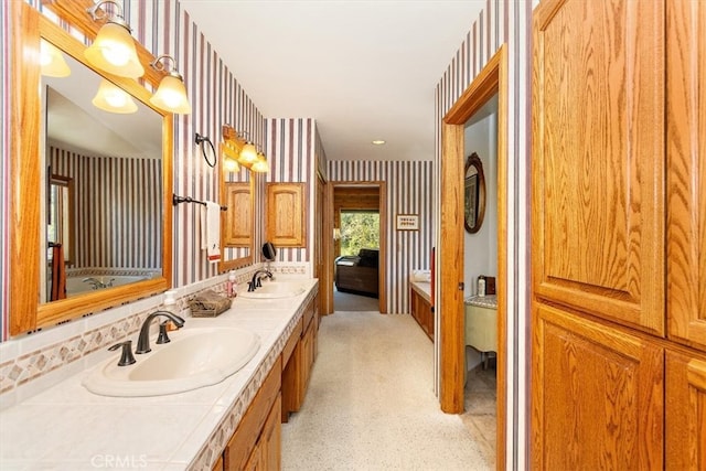 bathroom with vanity