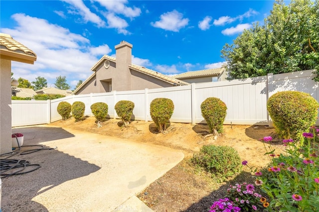 view of patio / terrace with a fenced backyard