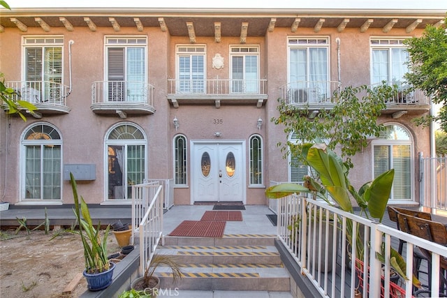 view of front of home with french doors