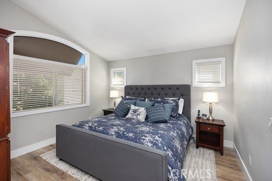 bedroom featuring light hardwood / wood-style floors