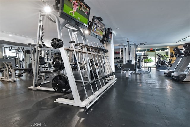 view of workout area