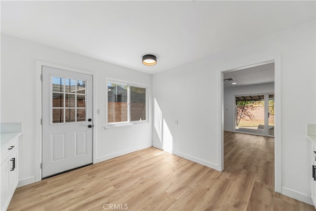 interior space featuring light hardwood / wood-style floors