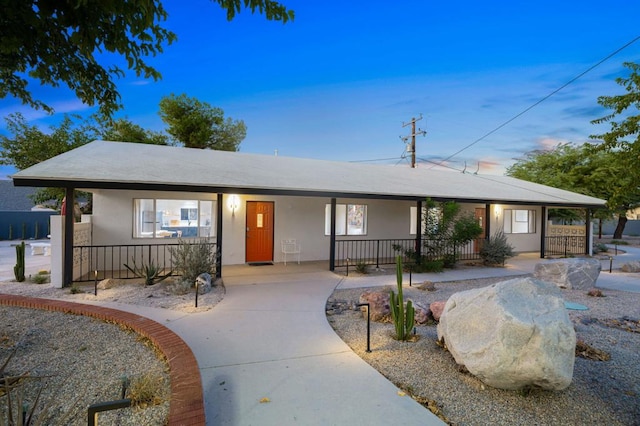 view of ranch-style house