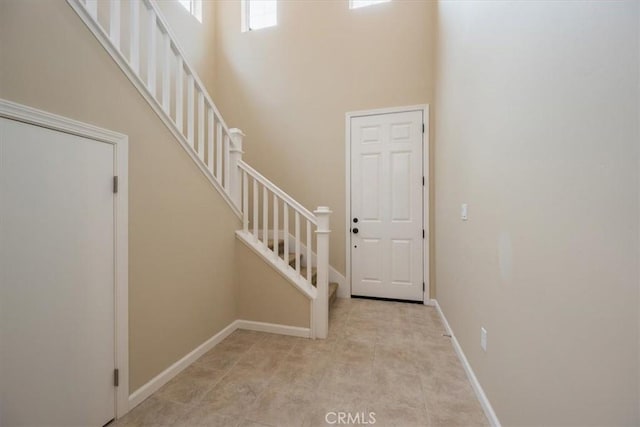 view of foyer entrance