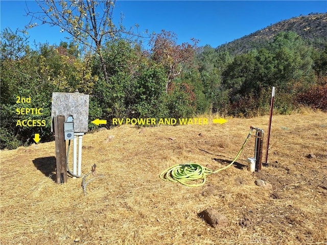 31188 Tera Tera Ranch Rd, North Fork, CA 93643 - view of yard featuring a mountain view
