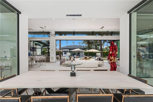 view of dining room