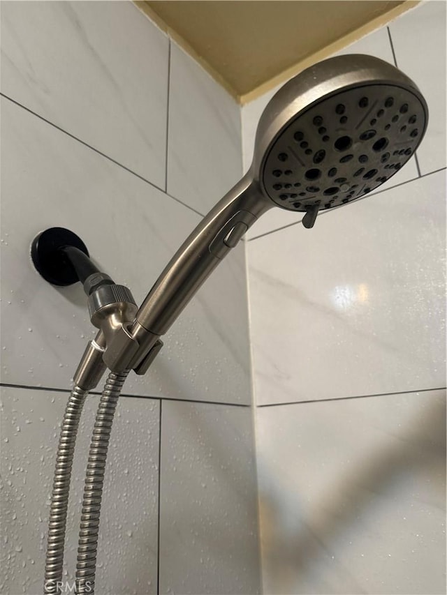 room details with a shower