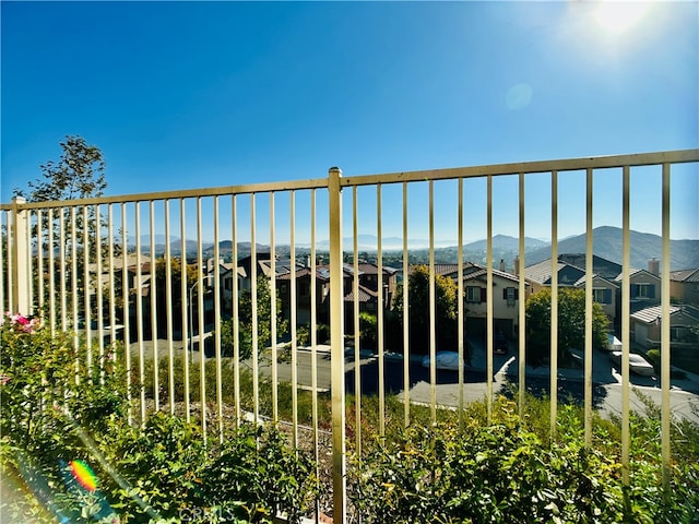 exterior details with a mountain view