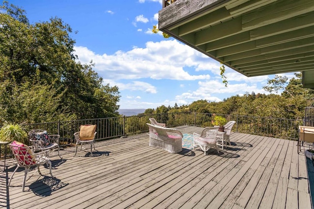 view of wooden terrace