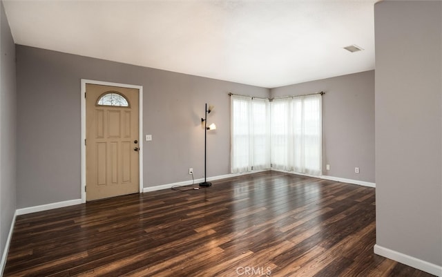 foyer featuring dark hardwood / wood-style flooring