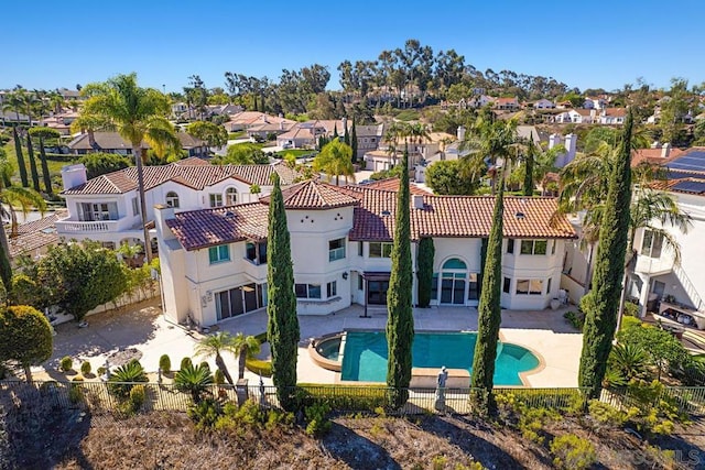 birds eye view of property