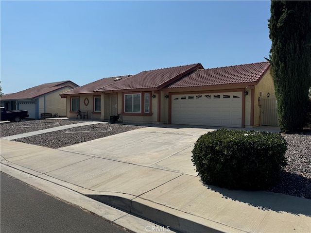 ranch-style house with a garage