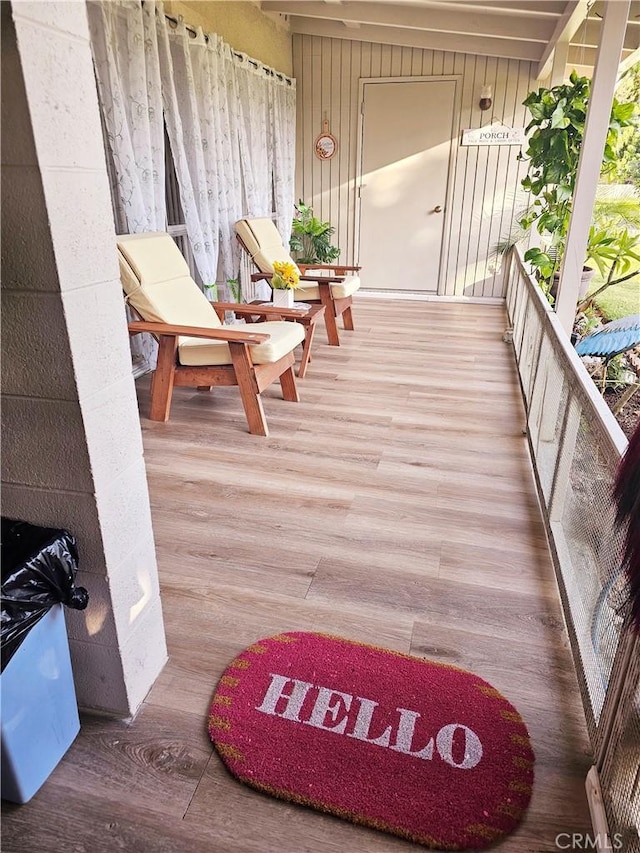 view of balcony