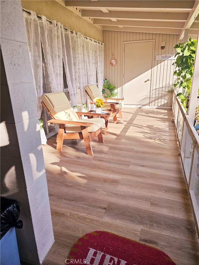 view of balcony