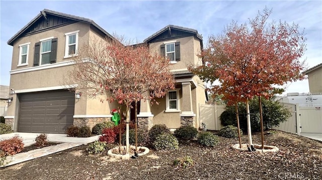 craftsman-style house featuring a garage