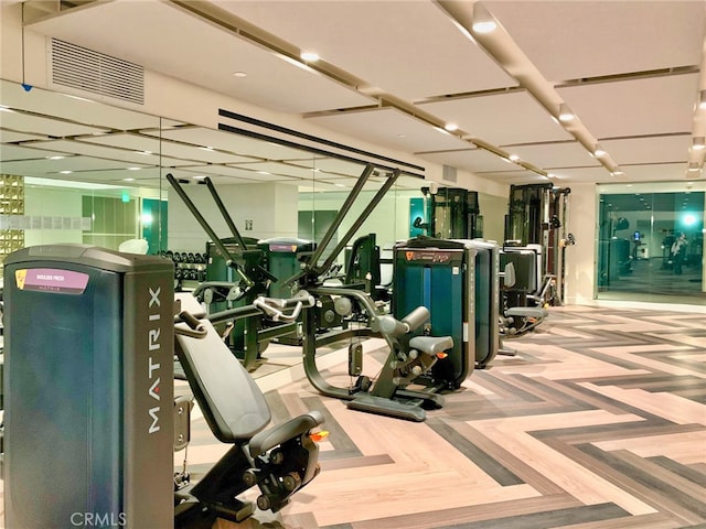 view of gym