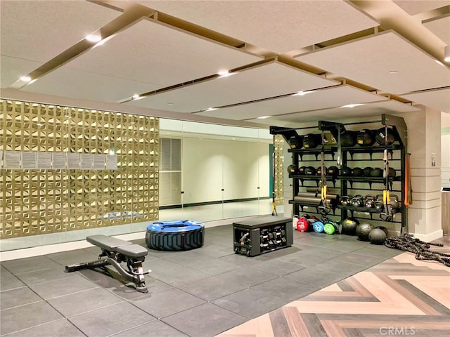 view of workout area