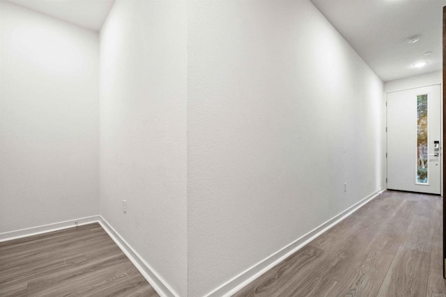 2013 Bravo Loop Unit 5, Chula Vista, CA 91915 - hallway with wood finished floors and baseboards