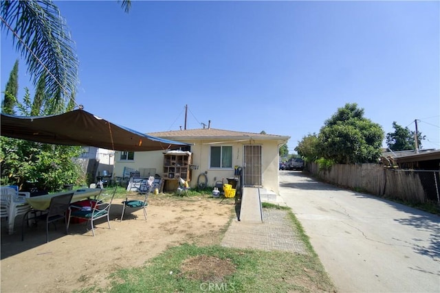 view of rear view of property