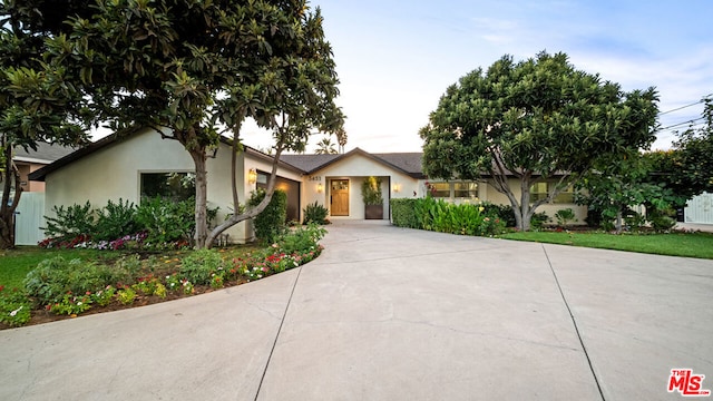 view of ranch-style house