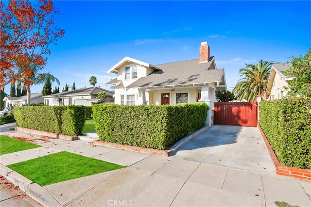 view of front of home